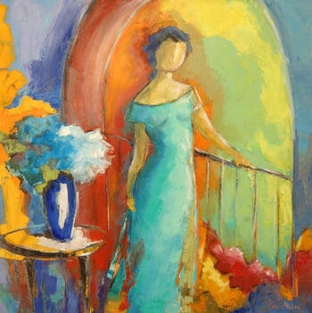 "Femme à la fenêtre" by Régine Pivier-Attolini