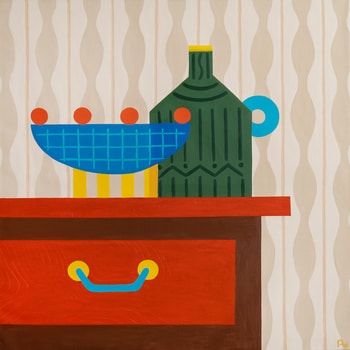 Vases on a Chest of Drawers von Apollinaria Manko