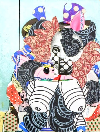 enfant au maillot rayé by Pascal Marlin