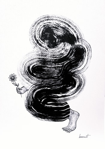 Que pour cueillir une fleur by Magali Marmet