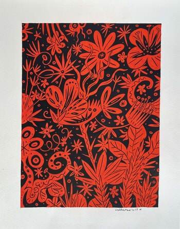 Le jardin rouge by Stéphane Cattaneo