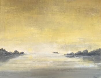 Paysage jaune by Valérie Chrétien