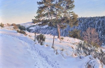 Twilight over the Mézenc par Anne Baudequin