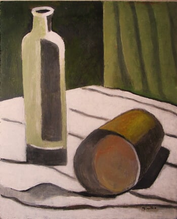 Nature Morte au Pot renversé. par Michel de Gouttes