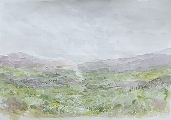 Moselle Lndscape, France by Wayne Sleeth