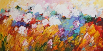 White flowers by Valery Khattin