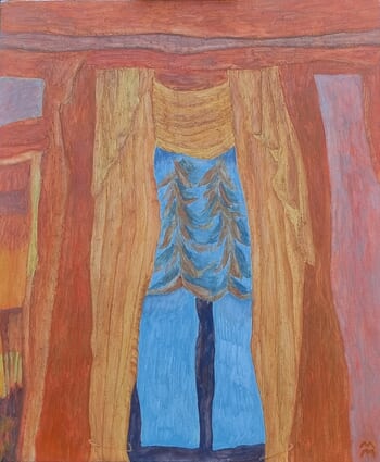 Rideaux Orange par Maria Magenta