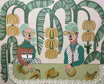 Love in a banana plantation by Diana Rosa