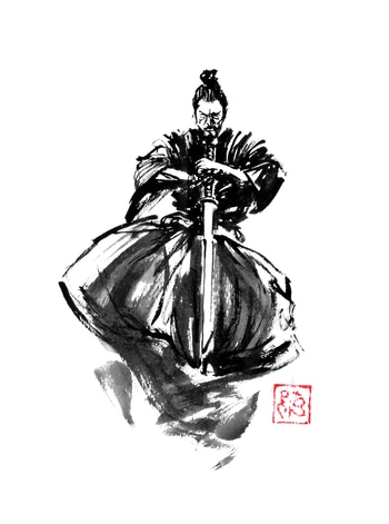 Jumping samurai par Péchane