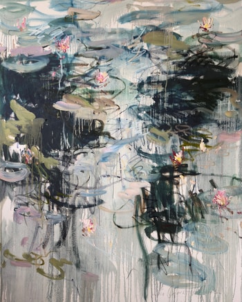 Water lilies  von Lilia Orlova-Holmes