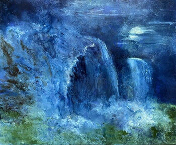 Night Waterfalls by Isabelle Mispelon