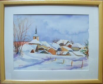 Winter in the Alps von Jean-Noël Le Junter