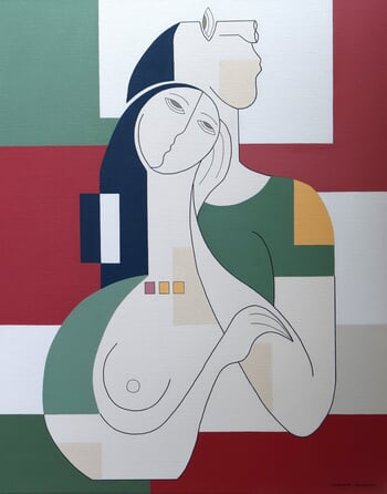 Ligne à Deux par Hildegarde Handsaeme