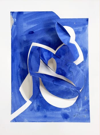 Blue Shadow Woman II by Heidi Lanino