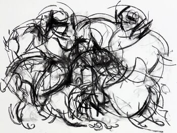 Polo Player No 2 drawing von Heidi Lanino