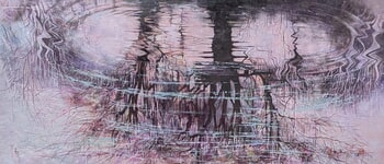 S’étire et s’efface : une fusion entre force végétale et reflets fluides... von Nadine Pillon