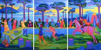 Parklife (Triptych) by Van Lanigh