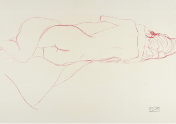 2 Lithographies | Etudes 1 & 2 pour le serpent d'eau / Deux femmes enlacées, 1905 by Gustav Klimt