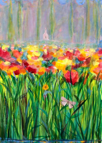 Mais reste, délicieux printemps car trop vite tu t’effaces ! Nous n'avons jamais trop de cœur, vraiment. von François Pagé