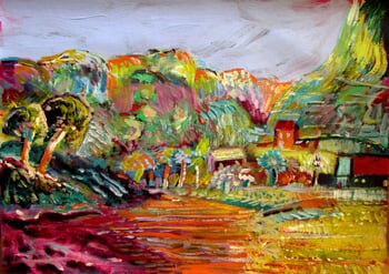 LE VILLAGE OR ET ROUGE by Thibault Lepeudry