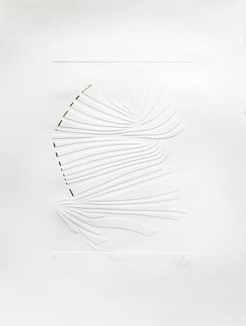 Plissage blanc von Christine Guichard