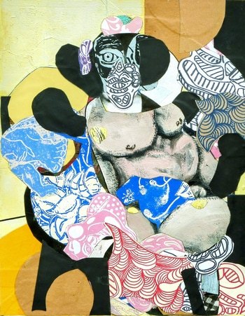 Man in armchair with mask par Pascal Marlin