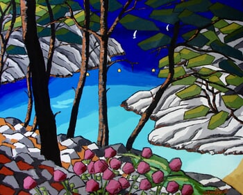 Cassis, calanque de Port pin, au printemps par Olivier Boissinot