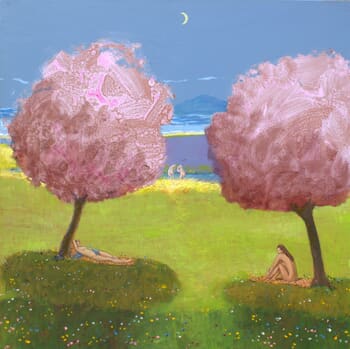  Le repos d'Artémis sur l’île de Crète avant qu'elle ne choisisse ses suivantes. von François Pagé