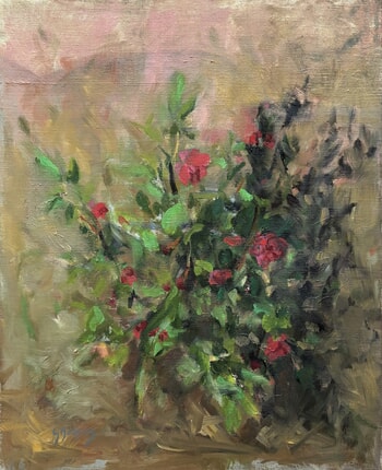 Mon camélia sur ma terrasse von Géraldine Morales