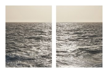 Lampedusa Seascape Diptych #289-88 von Filippo Brancoli Pantera