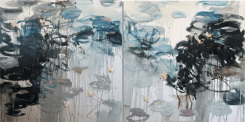 Water Lilies. Diptych von Lilia Orlova-Holmes