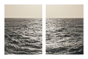 Lampedusa Seascape Diptych #275-76 by Filippo Brancoli Pantera