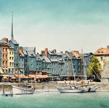 Honfleur "Vue sur le bassin" by Roger Bailleul