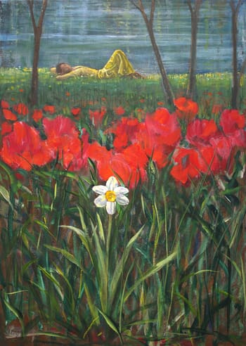 L'instant où Flore pria son père de devenir un éternel printemps. von François Pagé