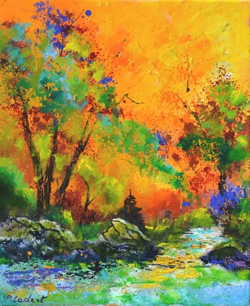 River in autumn  par Pol Ledent