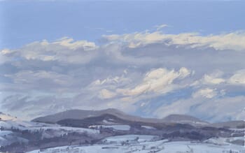 January 20, snow and sunrise von Anne Baudequin