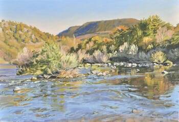 Autumn light on the Loire par Anne Baudequin