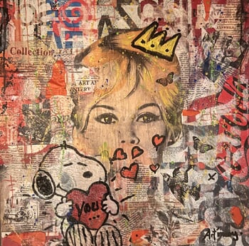 Snoopy love Brigitte Bardot ! von ART'MONY