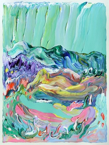 BRIGHT EVENING SKY von Jeanette Lafontine