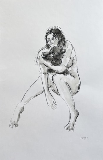 Coline au nounours 2 par Géraldine Morales