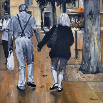 LES AMOUREUX DE LA VIEILLE VILLE by Alain Rouschmeyer