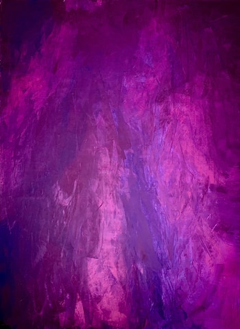 Terra Mystica no. 1326 purple abstract par Anita Kaufmann