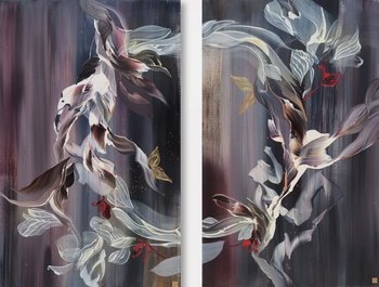 Untethered Symphony Diptych by Novi Lim