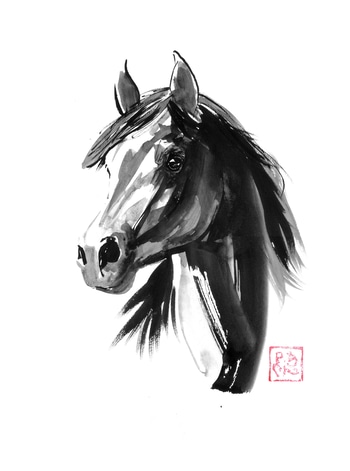 Cheval de prés von Péchane