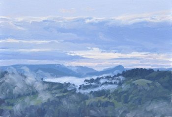 June 22, Morning Mists over the Mountains par Anne Baudequin
