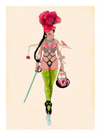 Ballerina III Rose von Delphine Lebourgeois