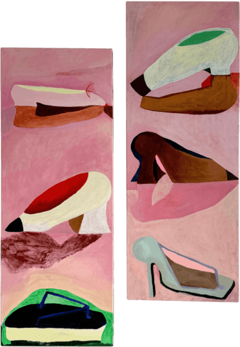 A trilogy of pretty, ugly shoes I & II by Leila Lallali