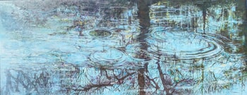 Staccato : Rythme Bleu, une symphonie visuelle von Nadine Pillon