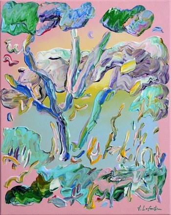 THE MOON BEHIND THE TREE von Jeanette Lafontine