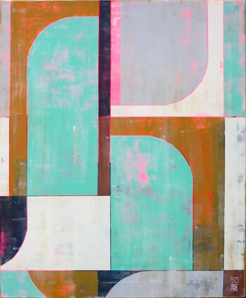 Circle in Circle mint by Ronald Hunter